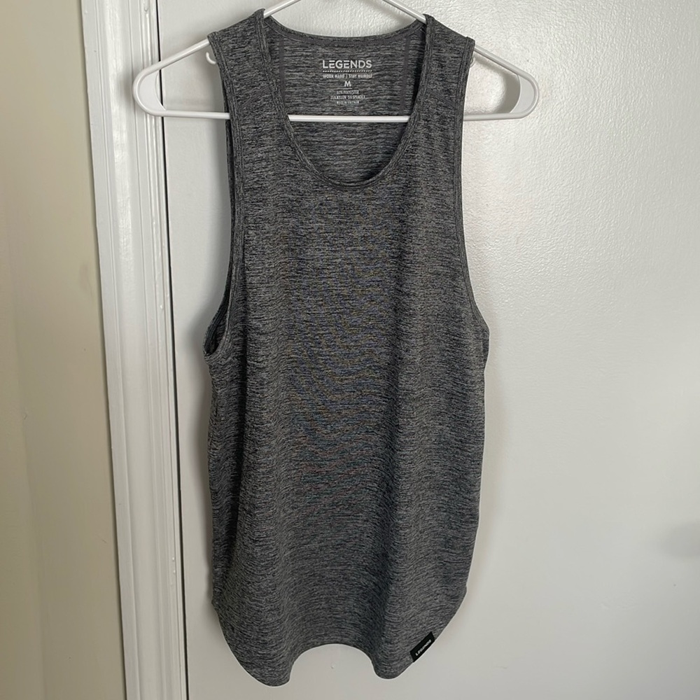 Legends Apparel Enzo Tank Top Mens Black Heather Medium